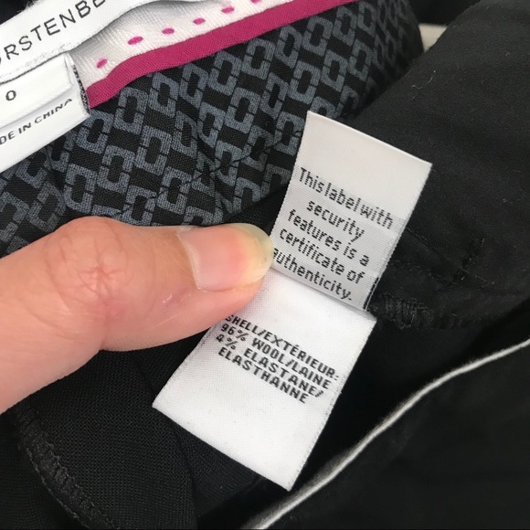 DVF Black Genesis Cropped Trousers Pants - Picture 4 of 7